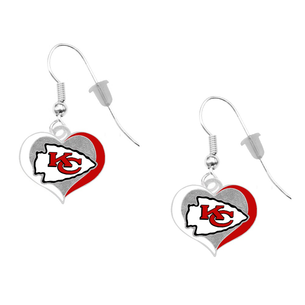 St. Louis Cardinals Crystal Heart Earrings – Pierced – Final Touch Gifts