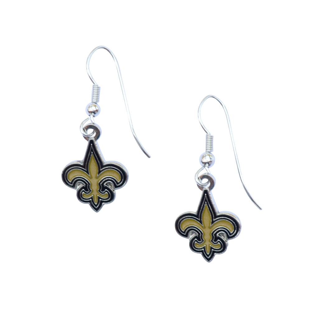 New Orleans Saints Logo Earrings Pierced Final Touch Gifts